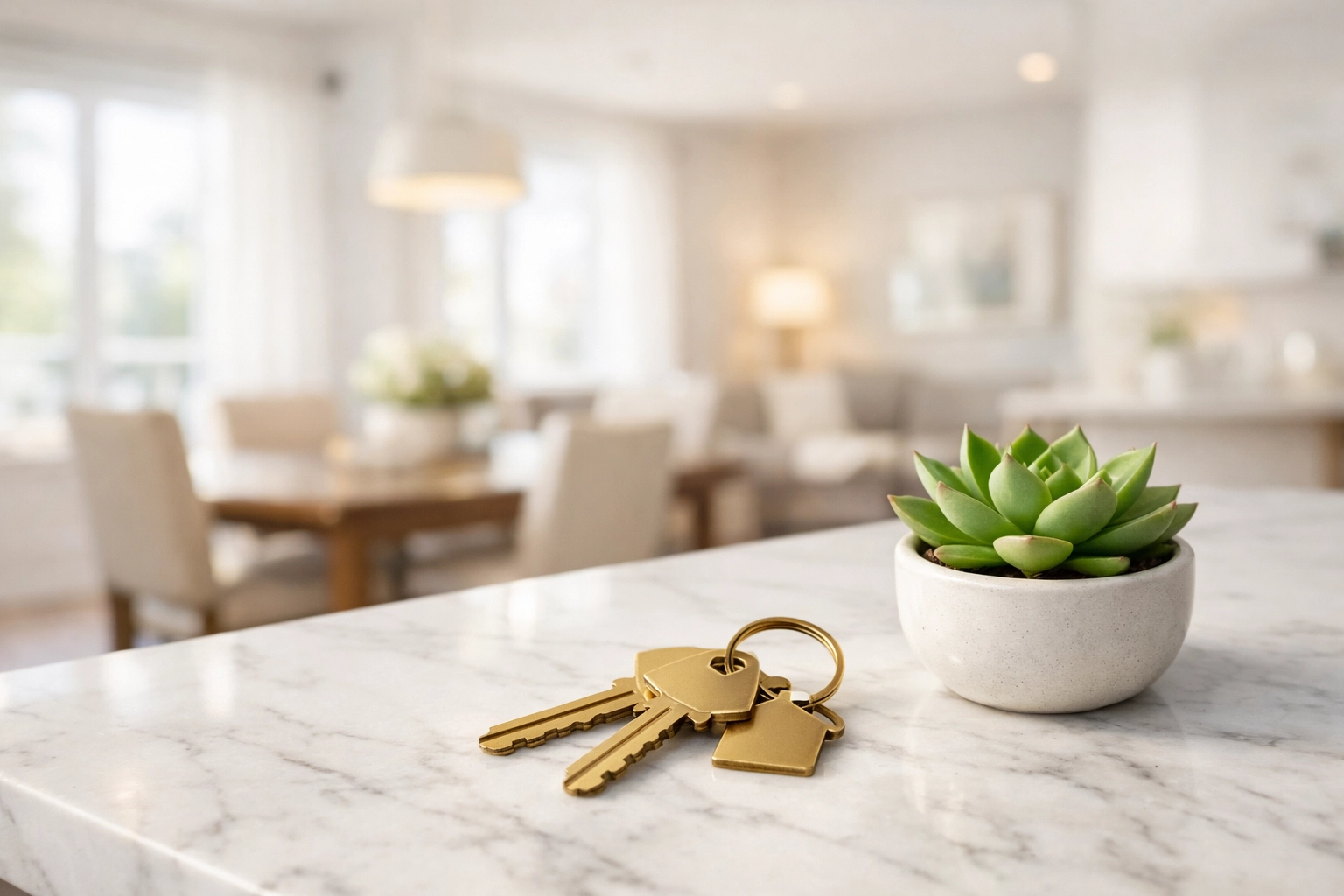 House keys on a kitchen counter representing long-term periodic tenancies under the Renters’ Rights Act.