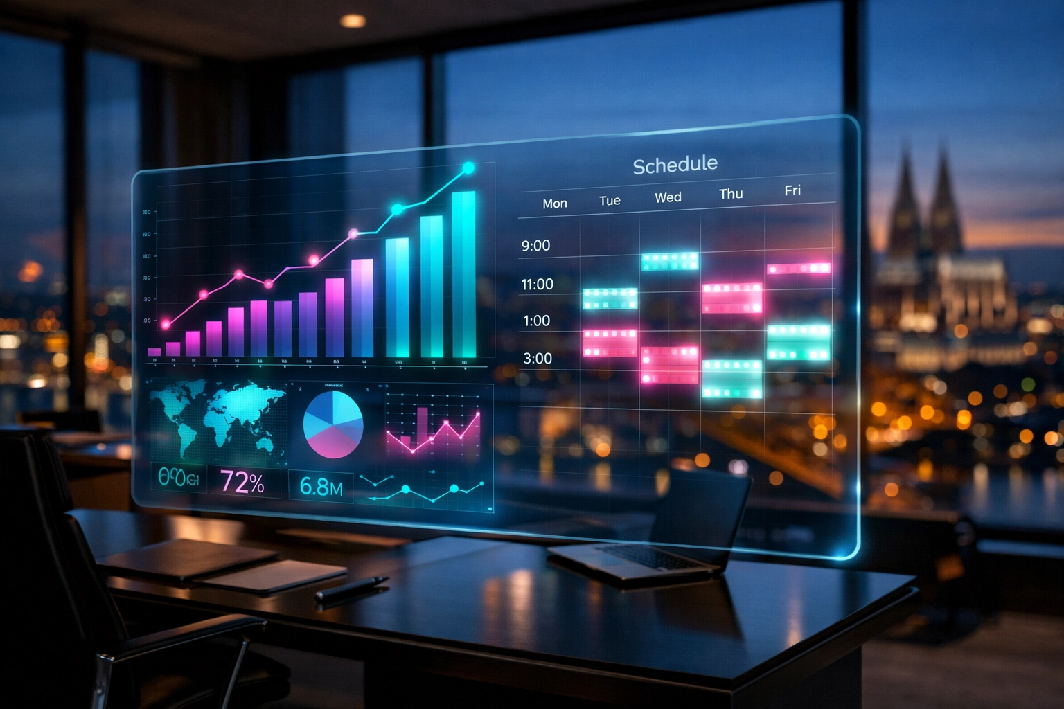 KI-gestütztes Dashboard für automatisierte Lead-Qualifizierung und effiziente Terminbuchung im Vertrieb.
