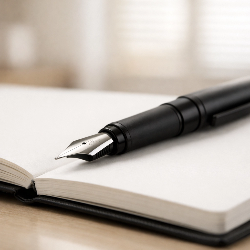 Tax business planning and ERO setup checklist on a clean notebook in a professional setting.