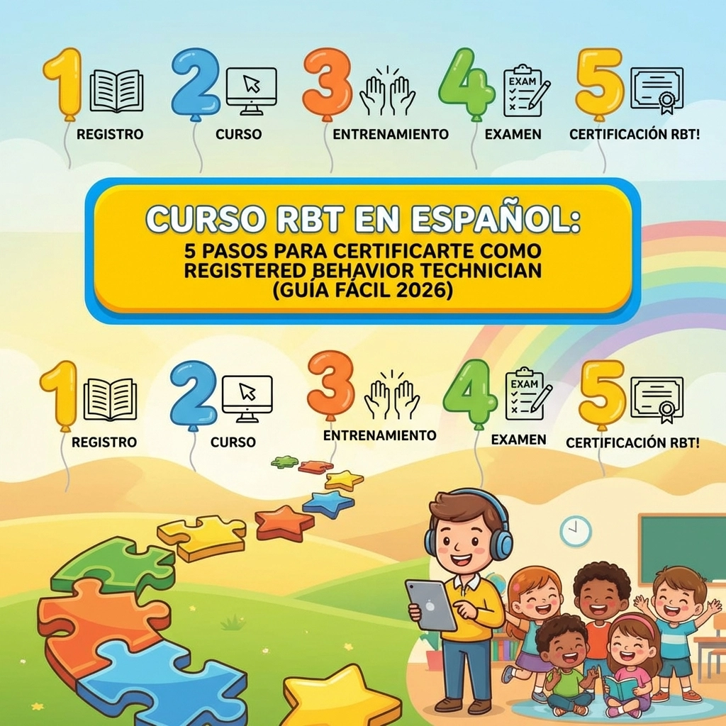 Curso RBT en Español: 5 Pasos Para Certificarte como Registered Behavior Technician (Guía Fácil 2026)