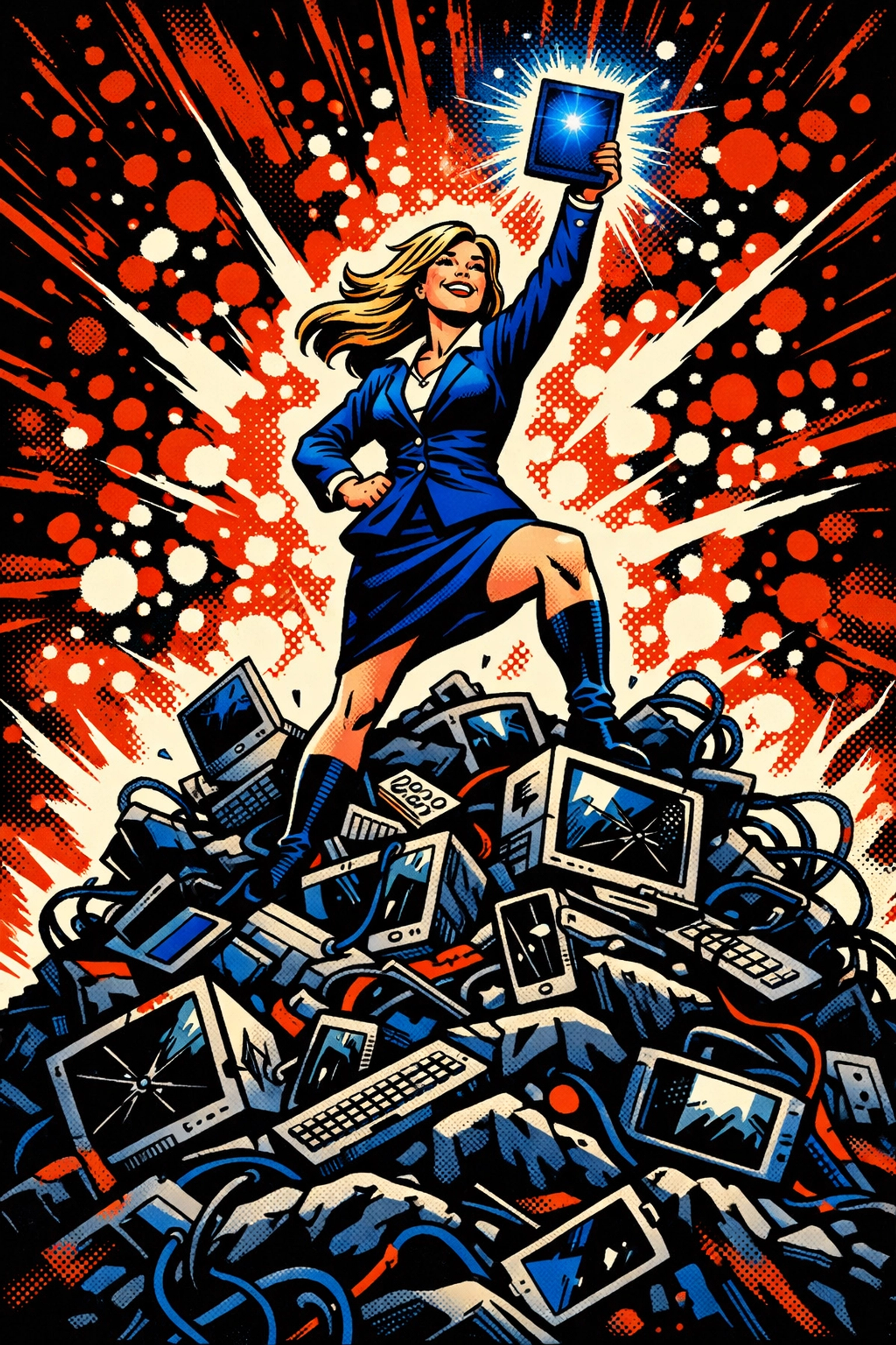 Successful entrepreneur celebrating business automation victory with a centralized GoHighLevel CRM.