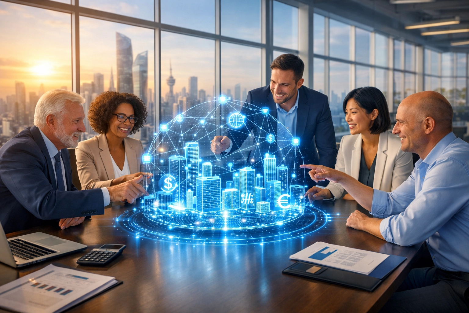 Steuerberater Team nutzt moderne KI-Technologien für die digitale Kanzlei der Zukunft.