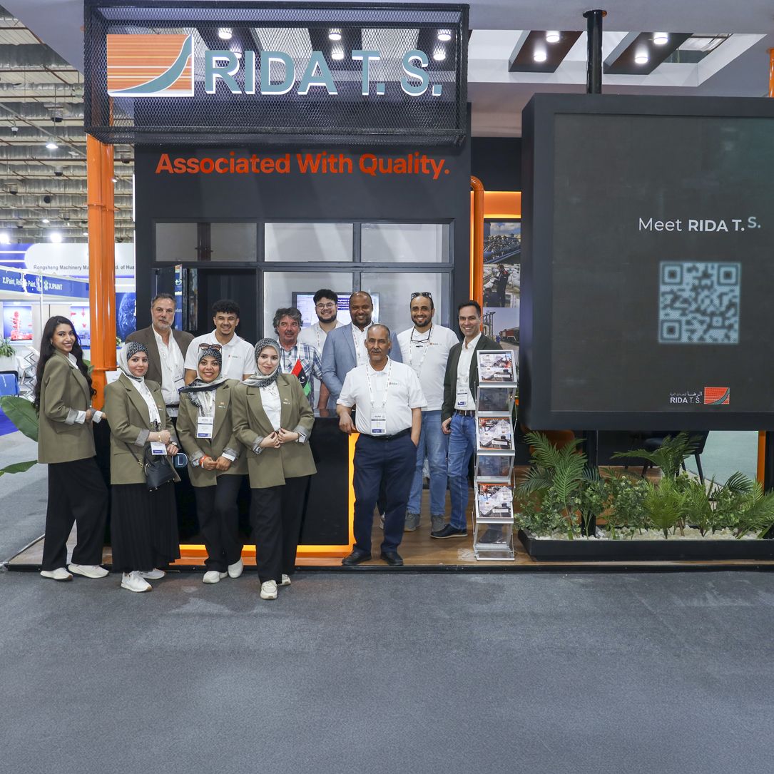 RIDA Technical Services team at the exhibition booth