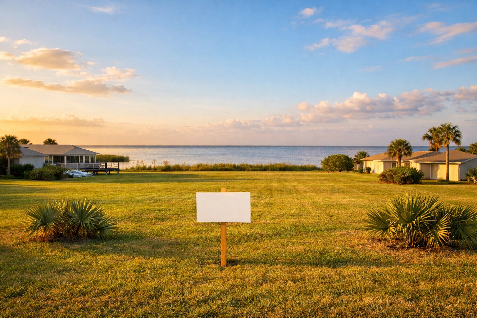 Spacious residential lot in Okeechobee Florida ready for custom home construction near Lake Okeechobee.