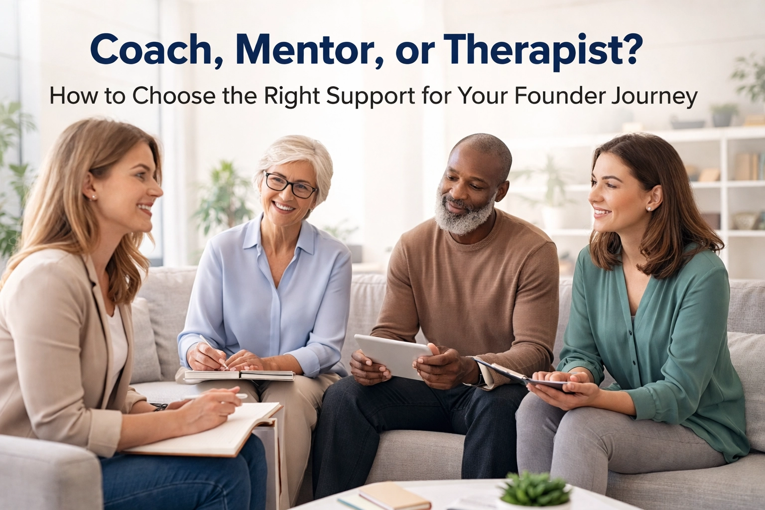 [HERO] Coach, Mentor, or Therapist? How to Choose the Right Support for Your Founder Journey