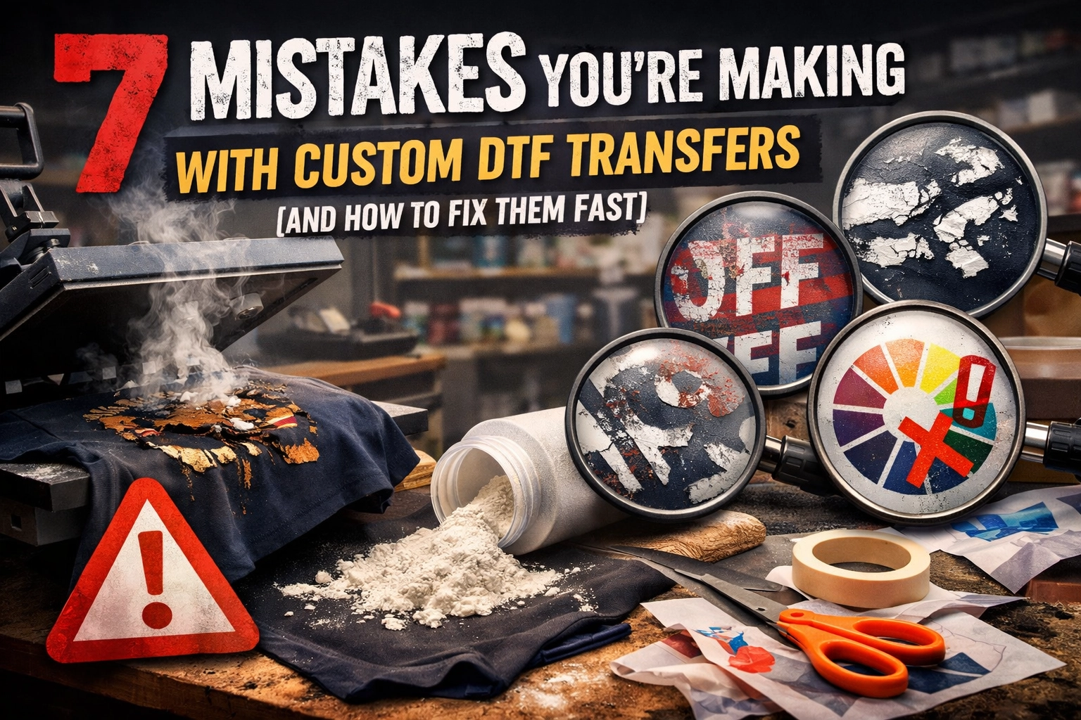 [HERO] 7 Mistakes You’re Making with Custom DTF Transfers (and How to Fix Them Fast)