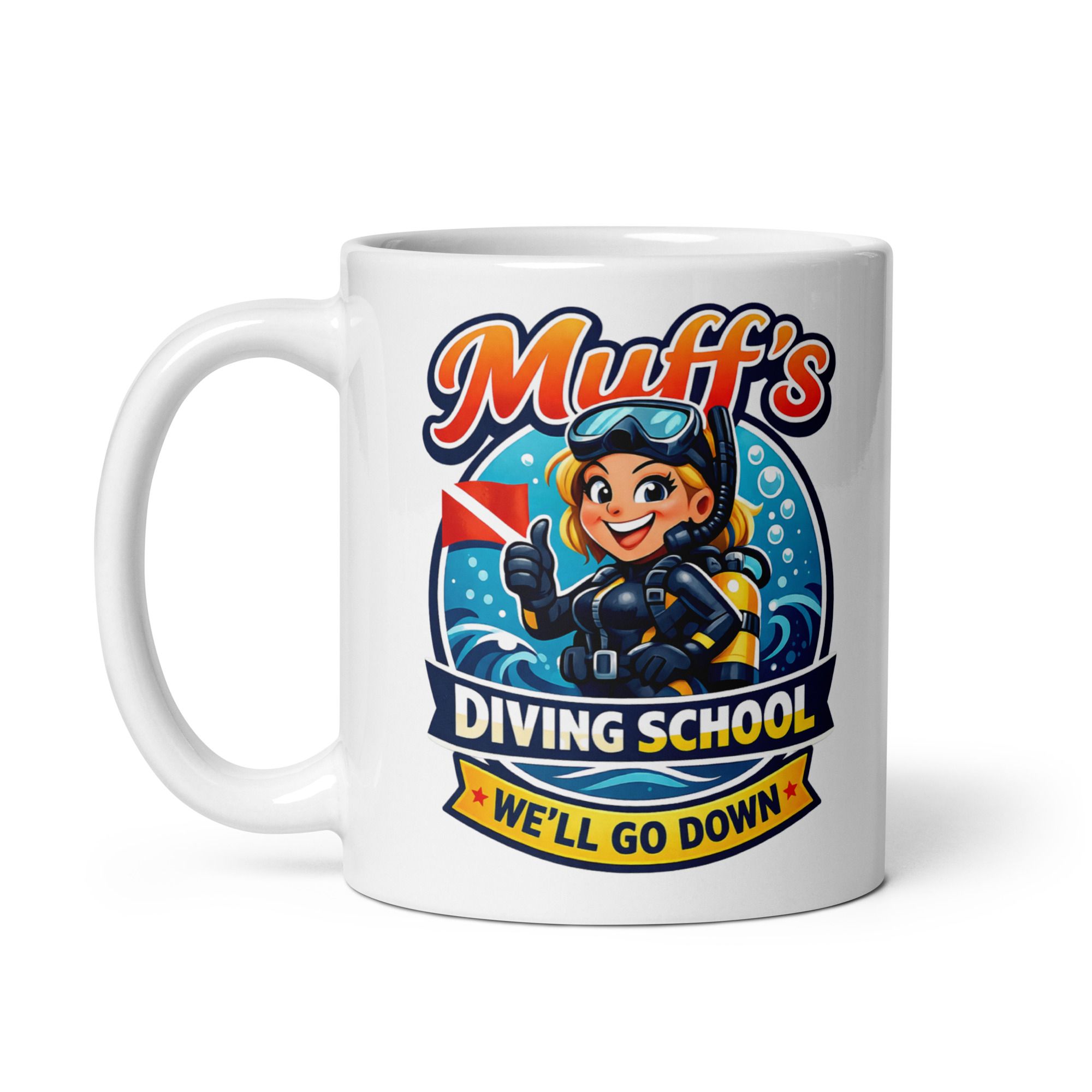 Muff's Diving School Mug