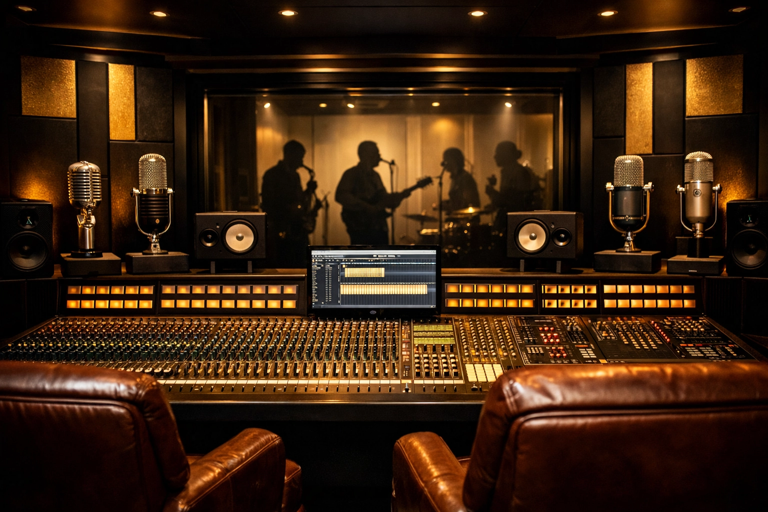 Recording studio showcasing Motown's legacy of Black excellence in music production