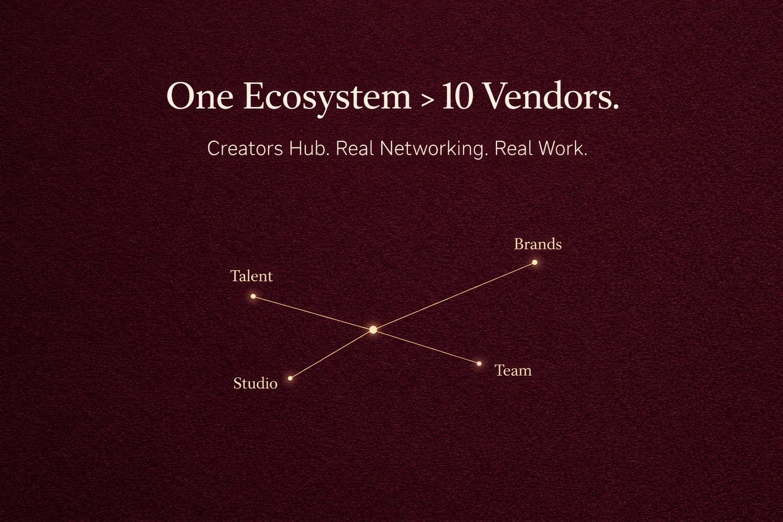 [HERO] One Ecosystem > 10 Vendors.