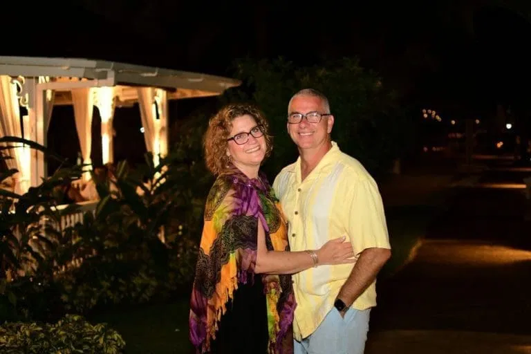 Romantic Evening at a Tropical Resort