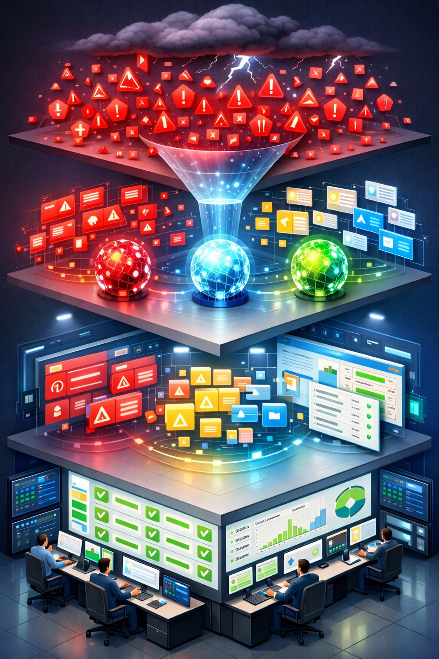 ServiceNow alert management transformation from chaotic incidents to organized automated triage