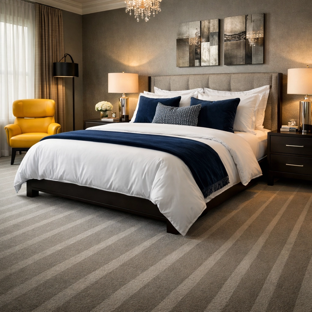 Detailed master bedroom cleaning in Dover showing expert residential cleaning Massachusetts attention to detail.