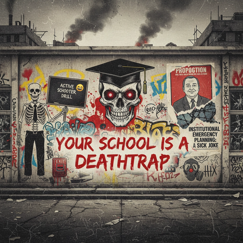 Featured image for Your School Is a Deathtrap: The Sick Joke of Institutional Emergency Planning