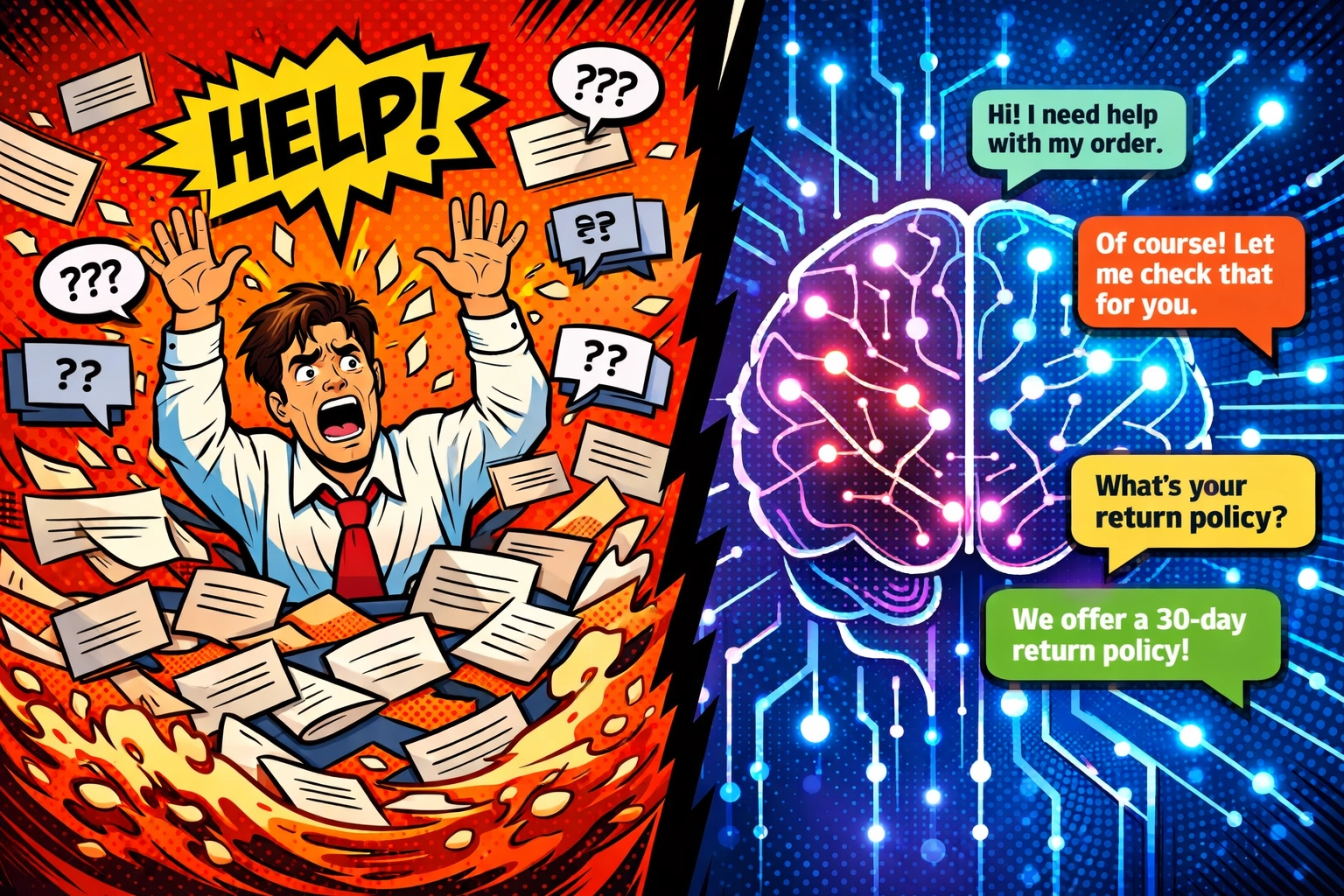 Generic chatbot templates versus AI virtual assistant understanding customer support needs