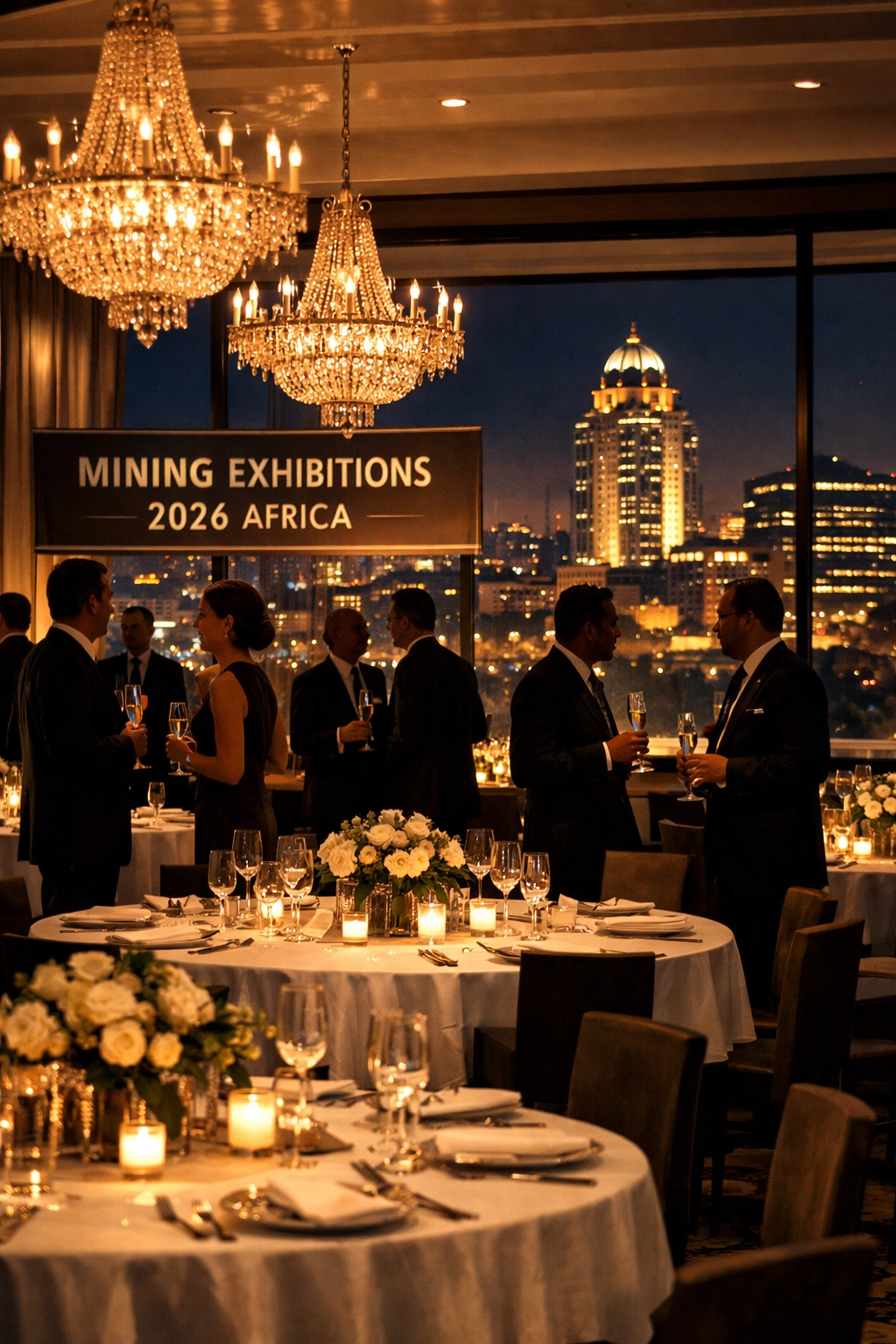 VIP Gala networking at Mining Shows 2026 Africa in Sandton with executive deal-making