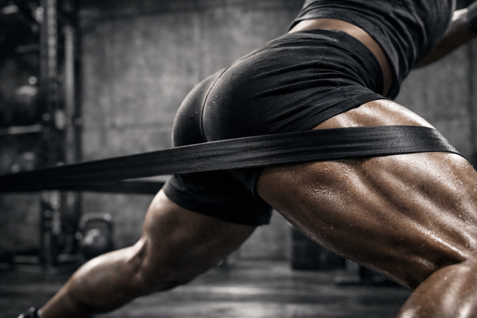 Glute medius activation using a resistance band for hip stability and pelvic floor support.