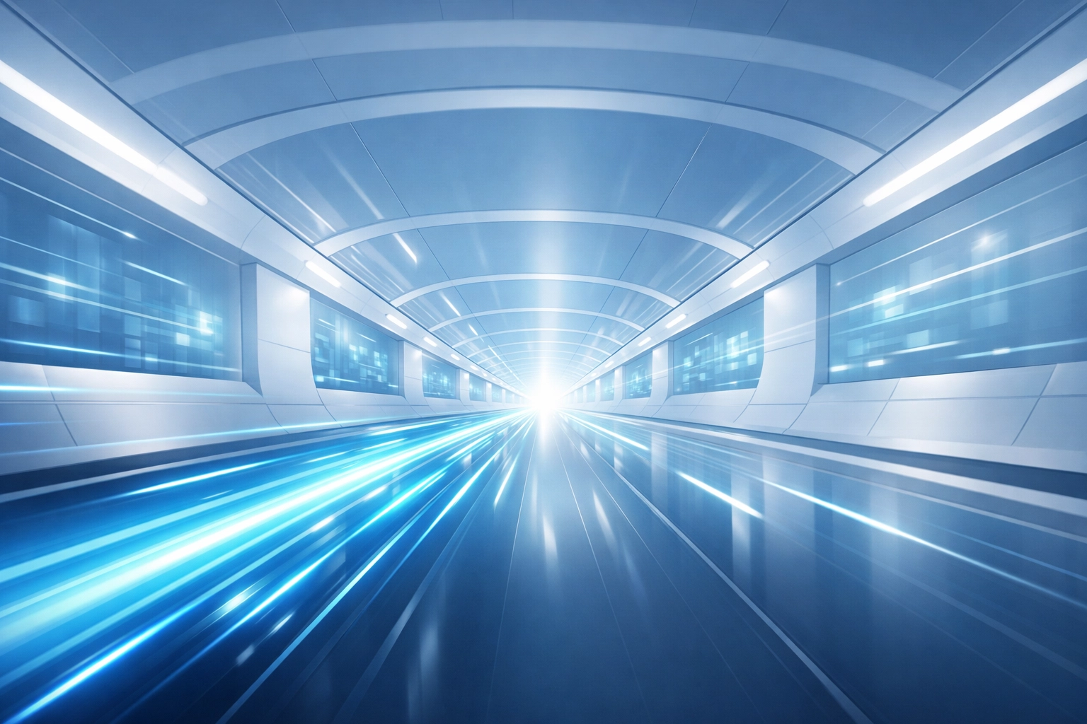 Secure automated data highway showing high-speed information flow for compliant workflows.