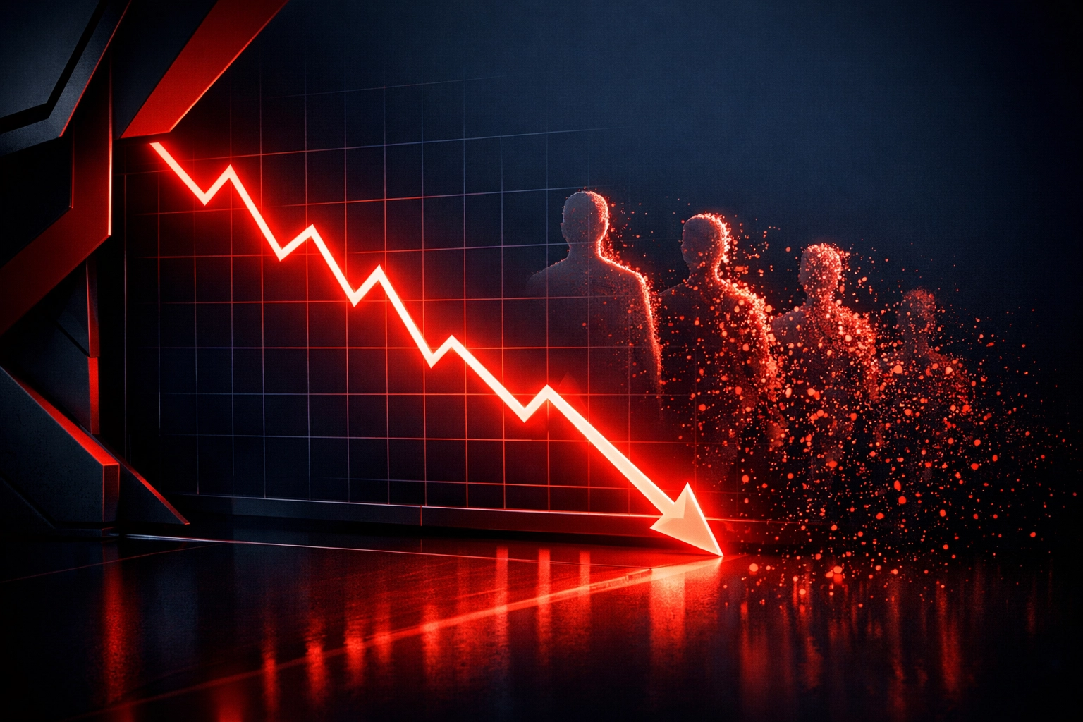 SaaS customer churn declining graph showing impact on business valuation multiples
