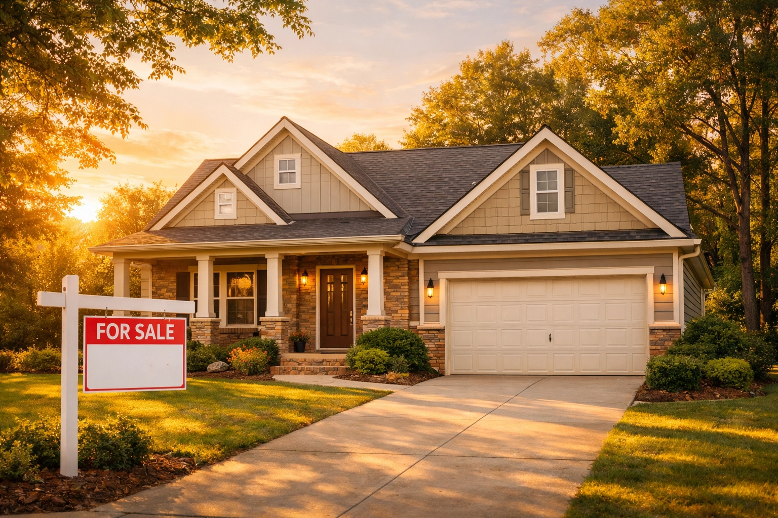 Georgia home for sale as foreclosure alternative in suburban neighborhood