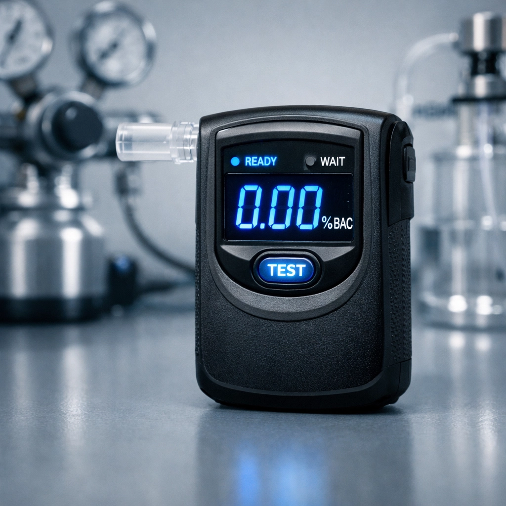 Breathalyzer device and calibration equipment used in DUI testing and evidence challenges