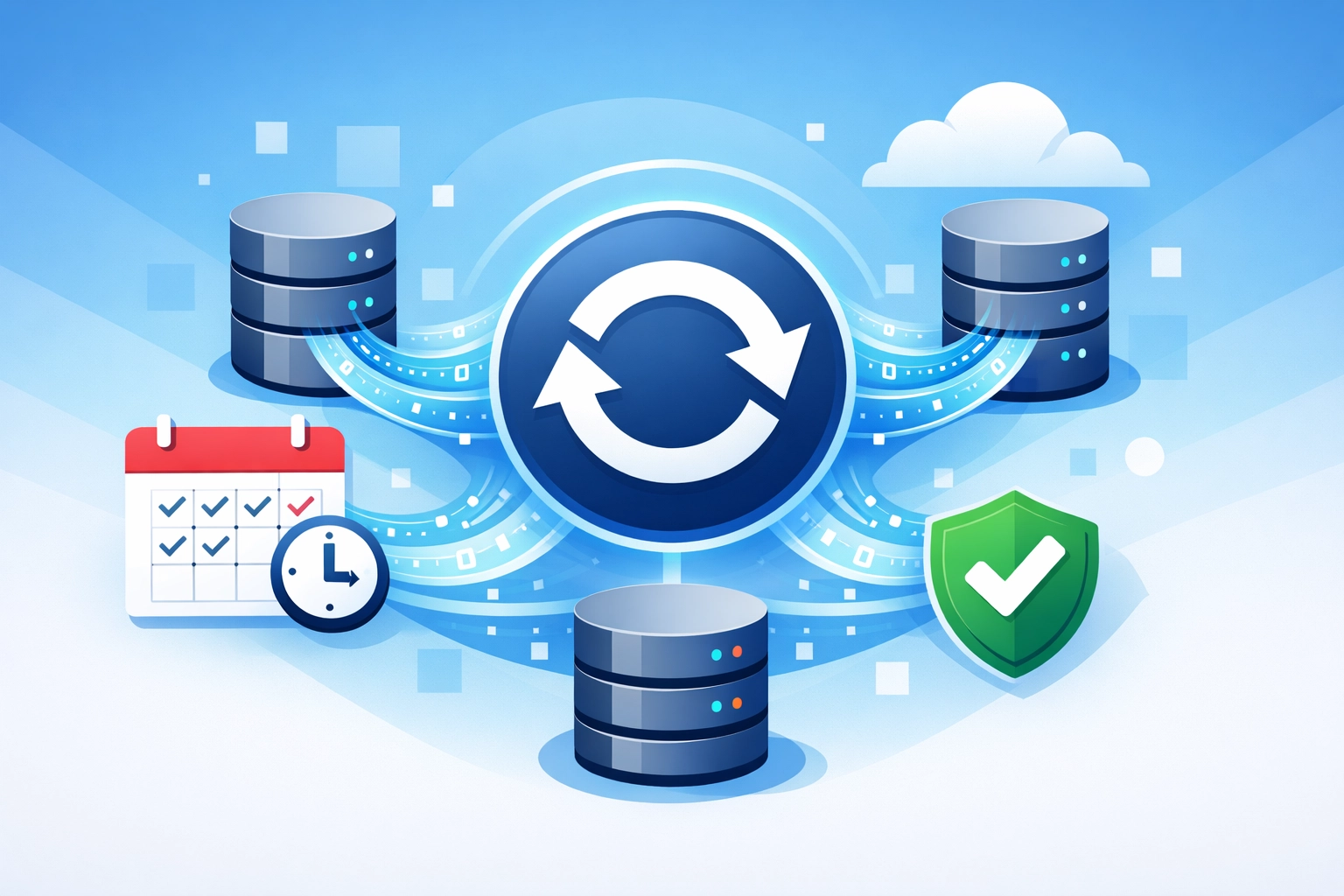 Cloud backup system with automated scheduling and data verification