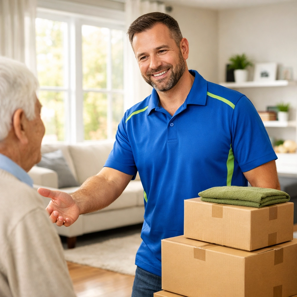 Junk GTA owner Roman providing compassionate estate cleanout and senior downsizing services in Simcoe County.