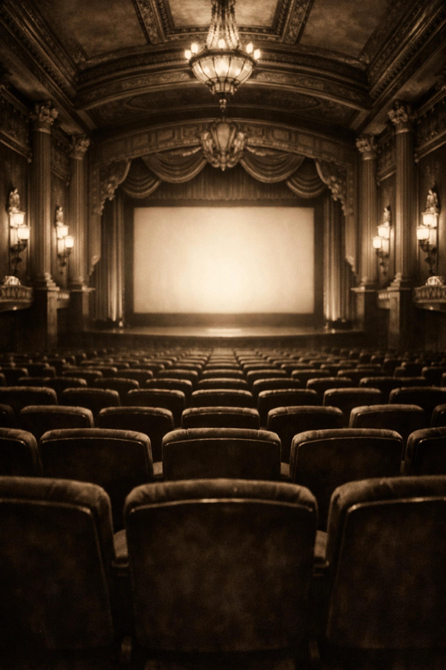 Classic movie theater interior representing cultural legacy of cinematic content