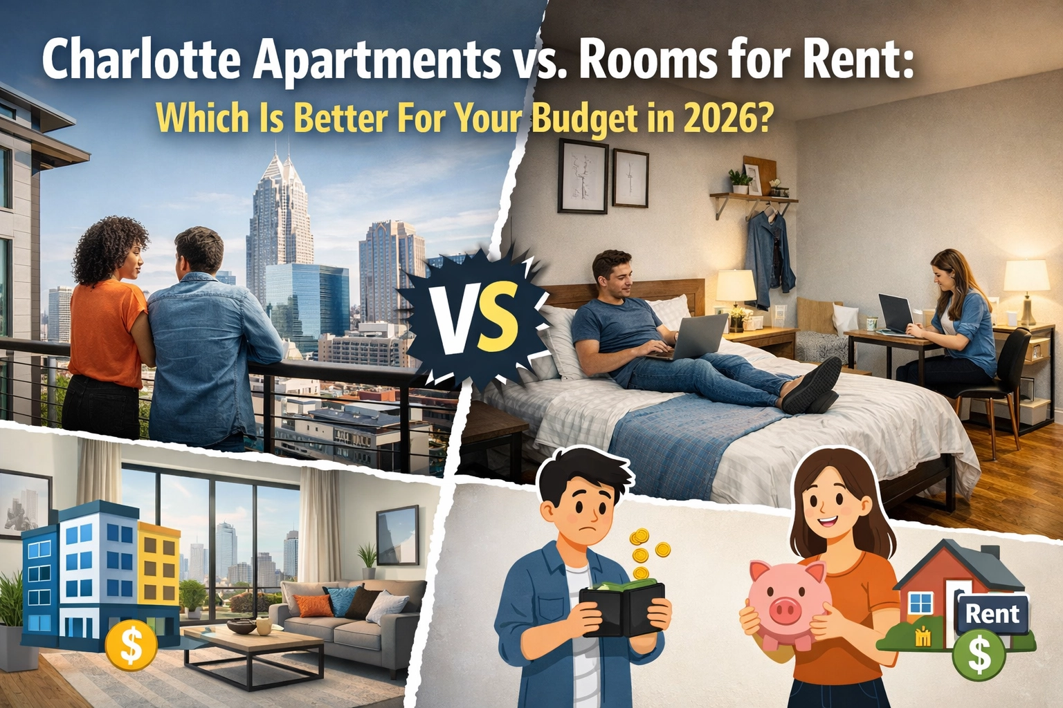 [HERO] Charlotte Apartments vs. Rooms for Rent: Which Is Better For Your Budget in 2026?