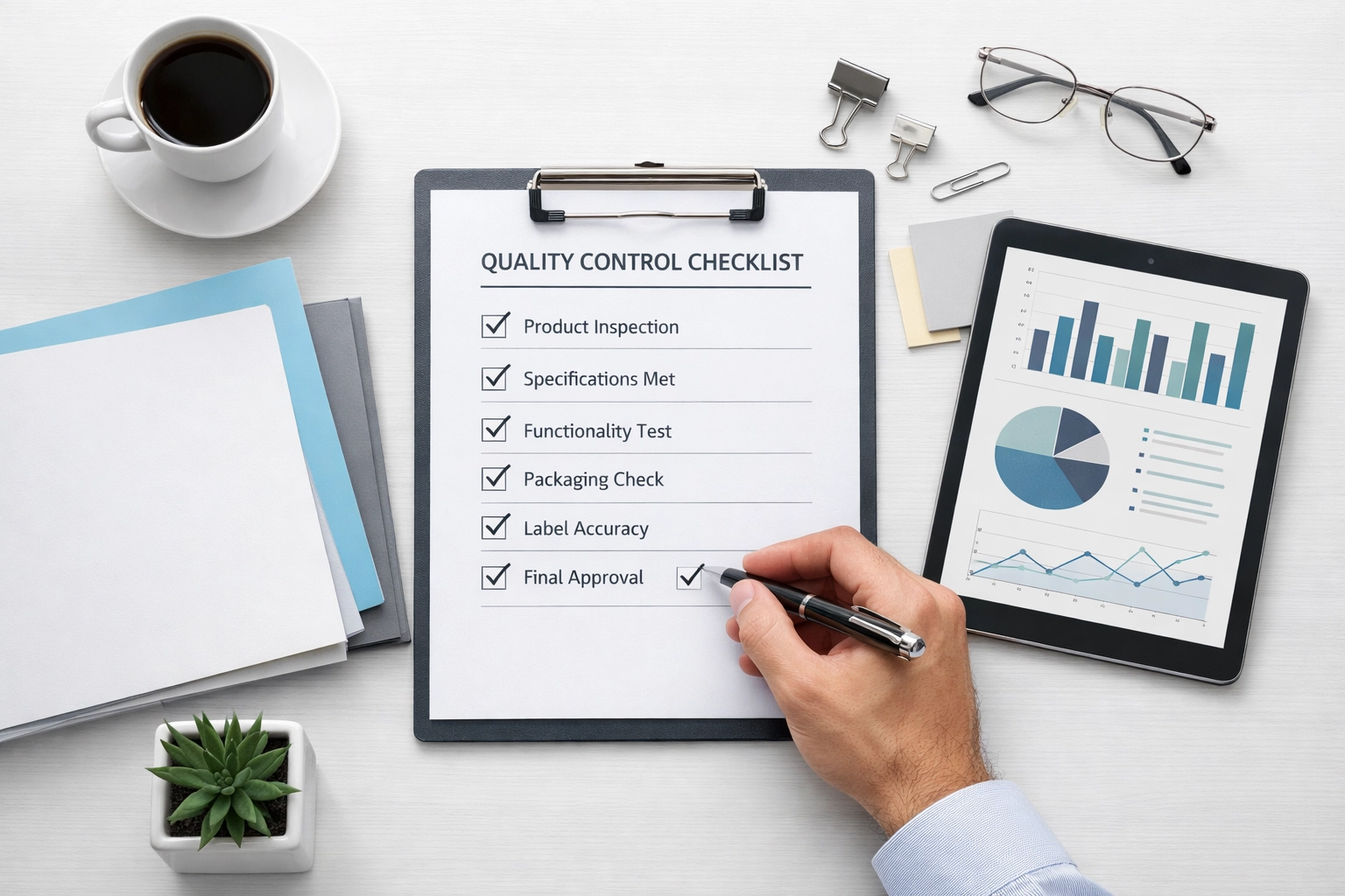 Quality control checklist and documentation for tax service bureau review process