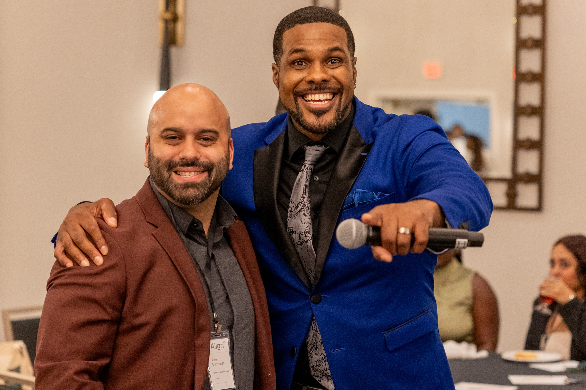 Coach Dane Robinson at Business Event