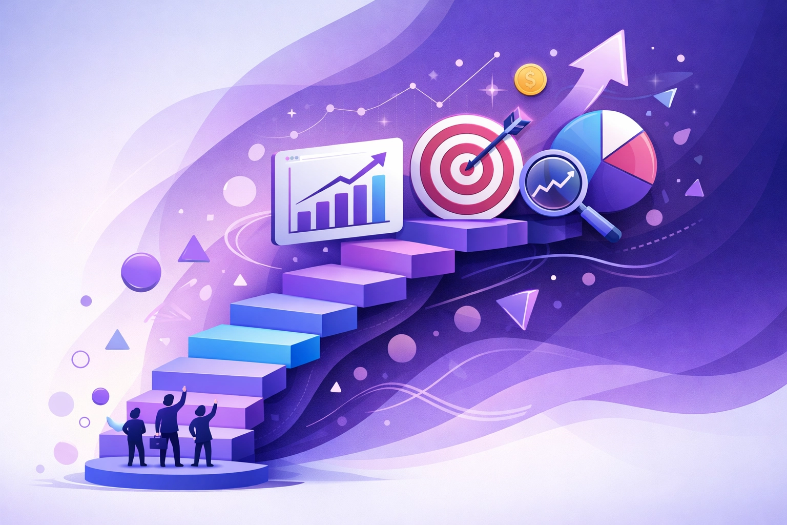 Business growth scalability chart showing AI marketing scaling without increasing costs