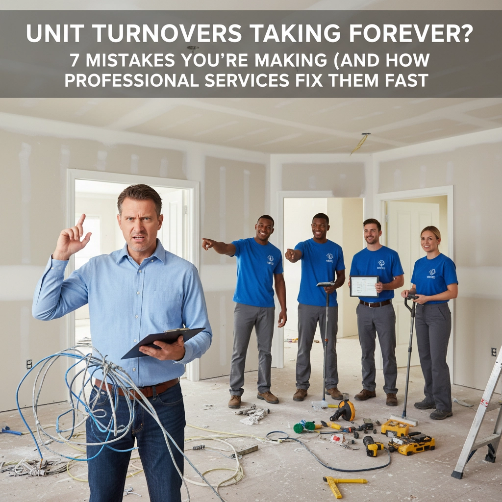 Unit Turnovers Taking Forever? 7 Mistakes You're Making (And How Professional Services Fix Them Fast)