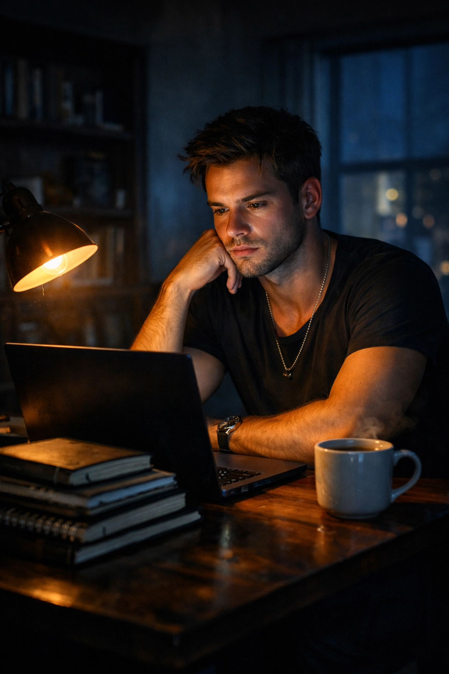 LGBTQ+ author writing a gay romance novel on a laptop, representing the modern independent writer.