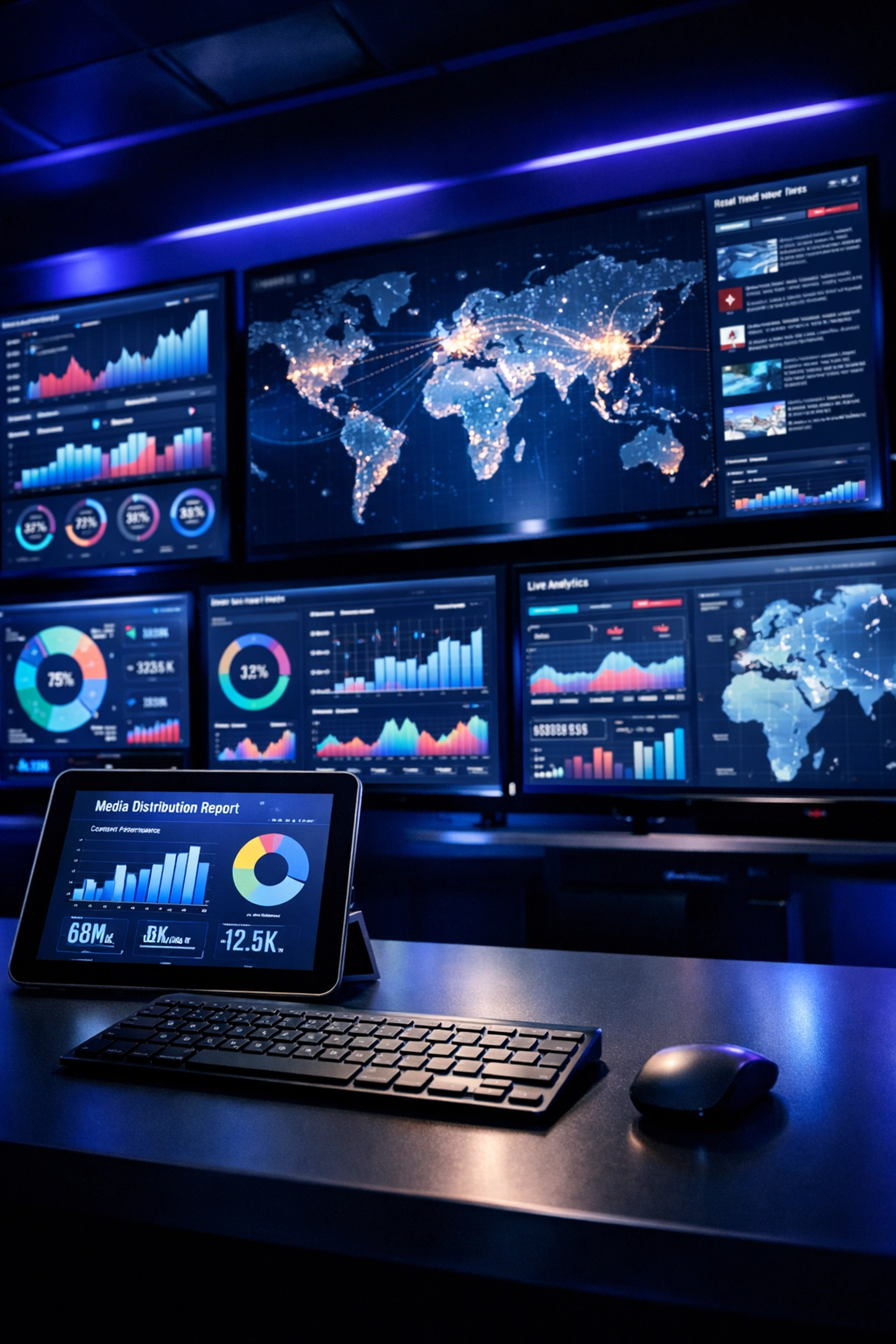 Press release analytics dashboard showing real-time distribution tracking