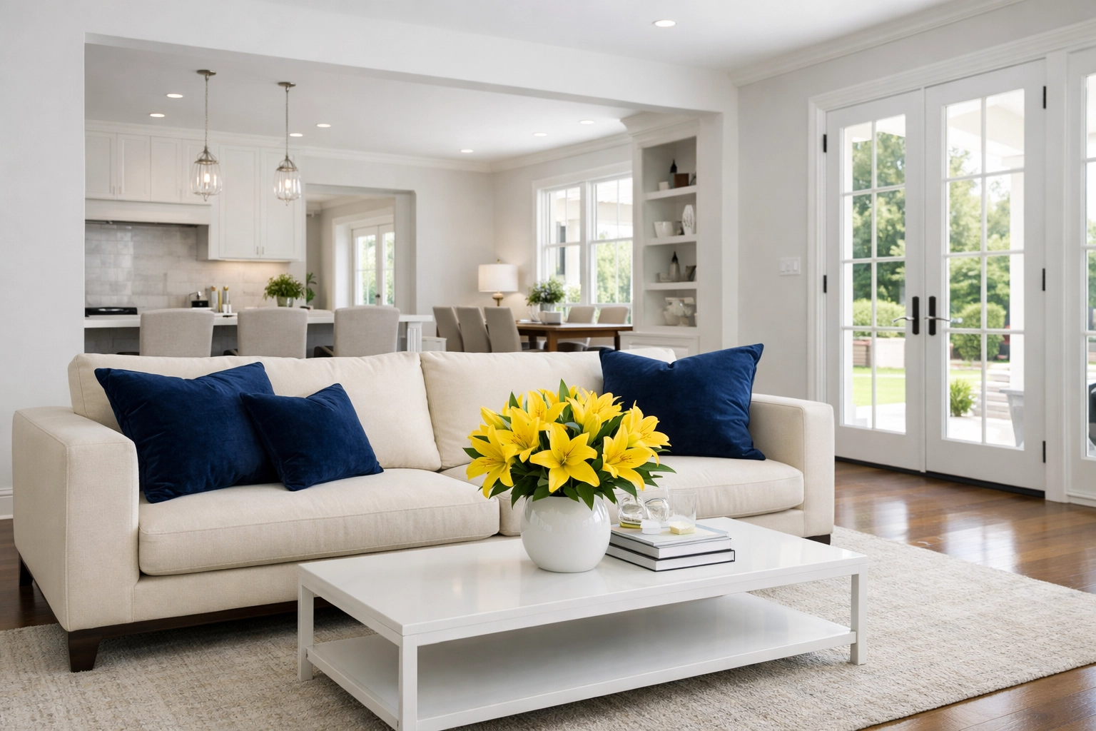 Professional cleaners in Shrewsbury MA provide a pristine, luxury clean for modern living rooms.