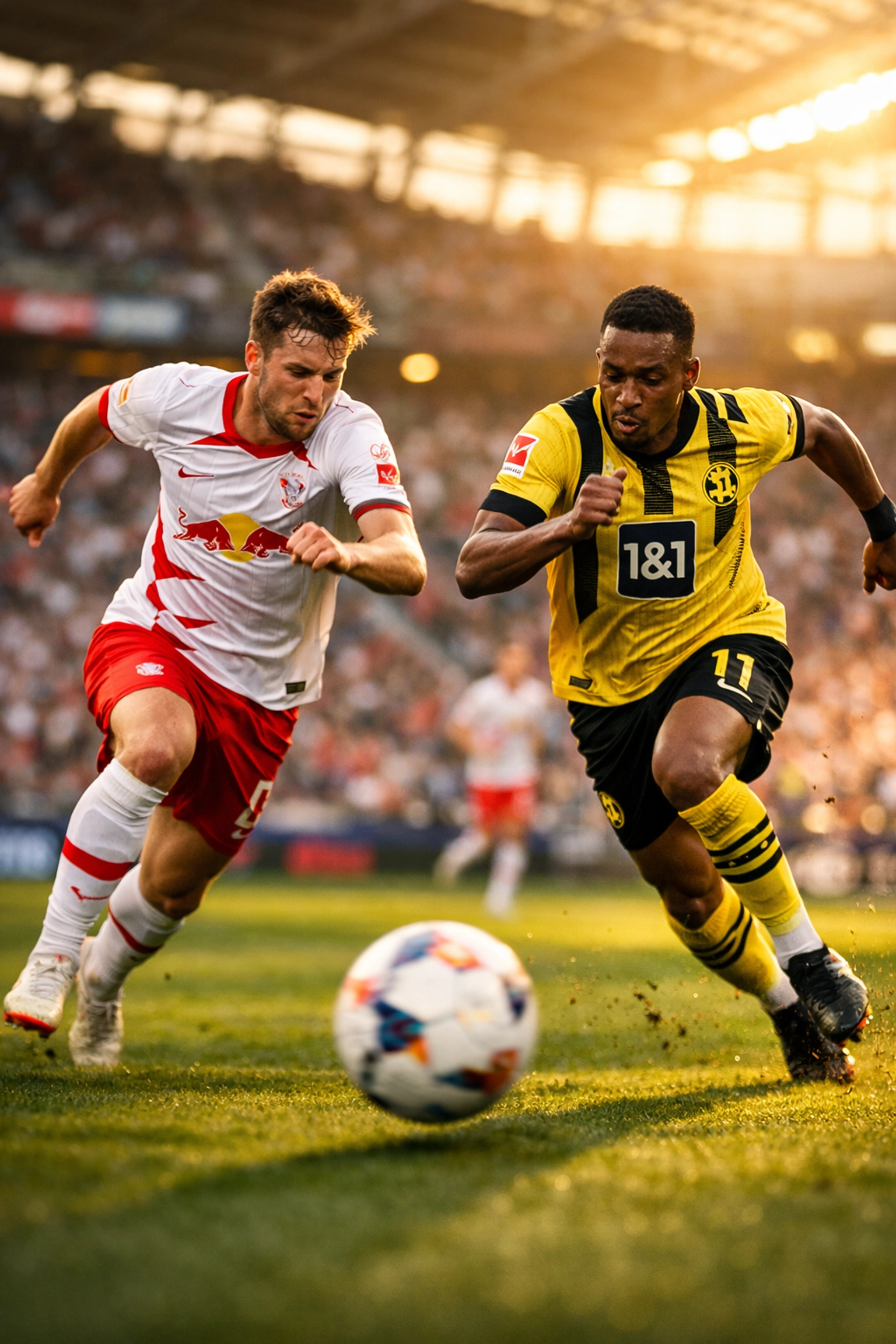 RB Leipzig gegen Borussia Dortmund im Bundesliga-Topspiel in der Red Bull Arena