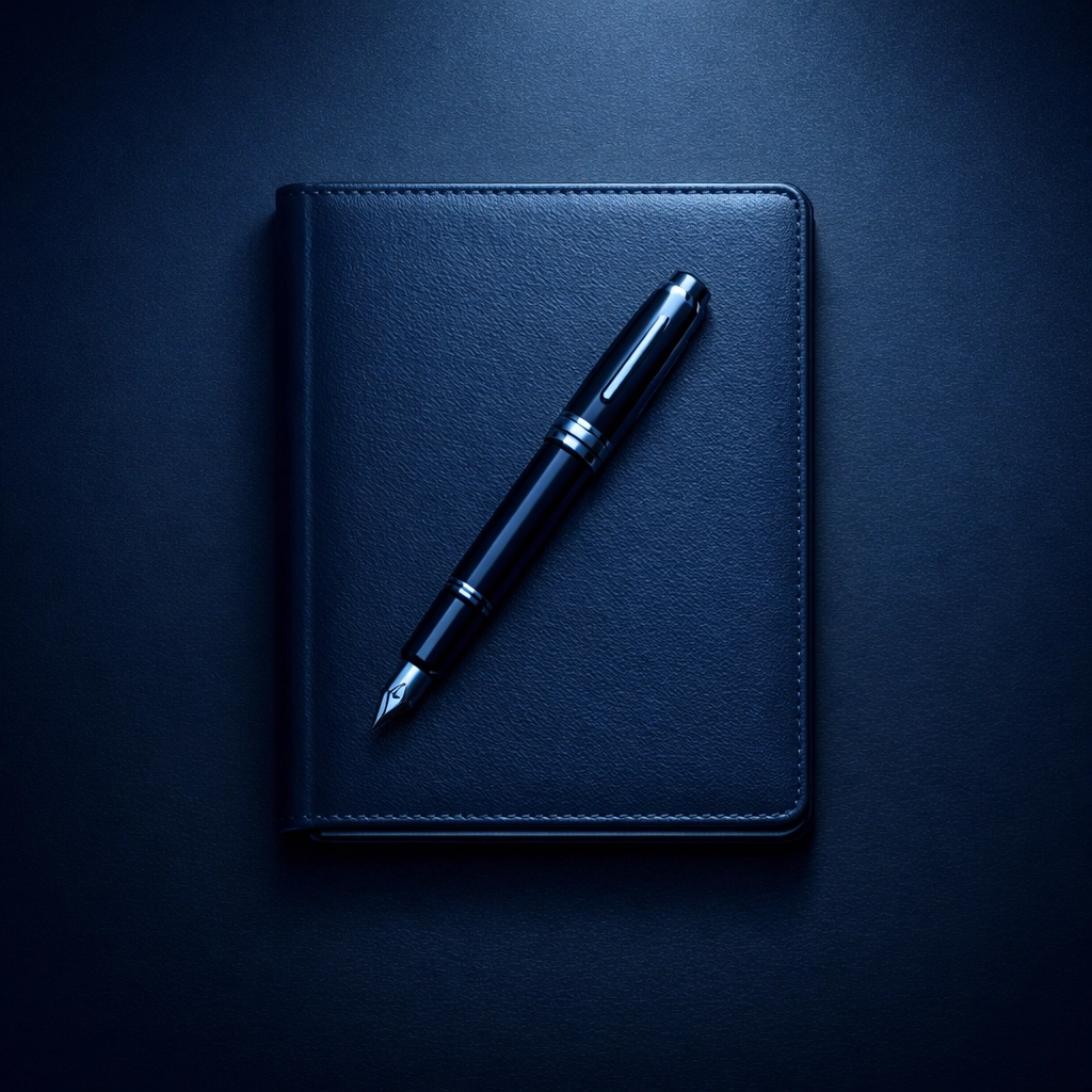 A pen and notebook symbolizing a private accountancy practice valuation and strategic exit planning consultation.