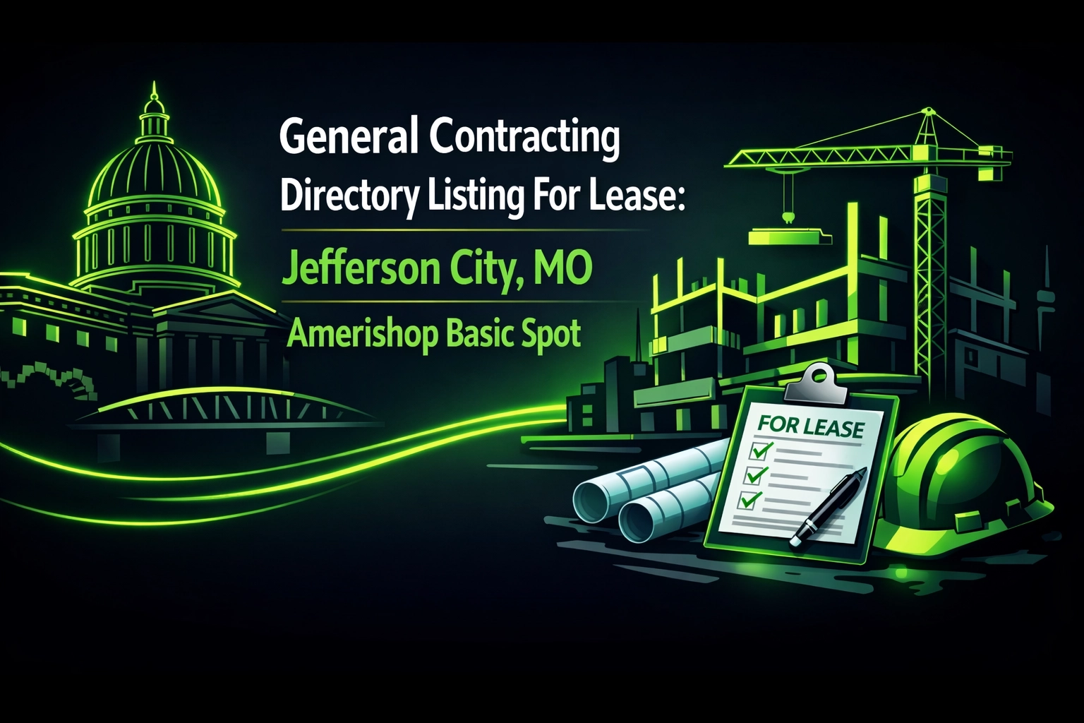 [HERO] General Contracting Directory Listing For Lease: Jefferson City, MO - Amerishop Basic Spot