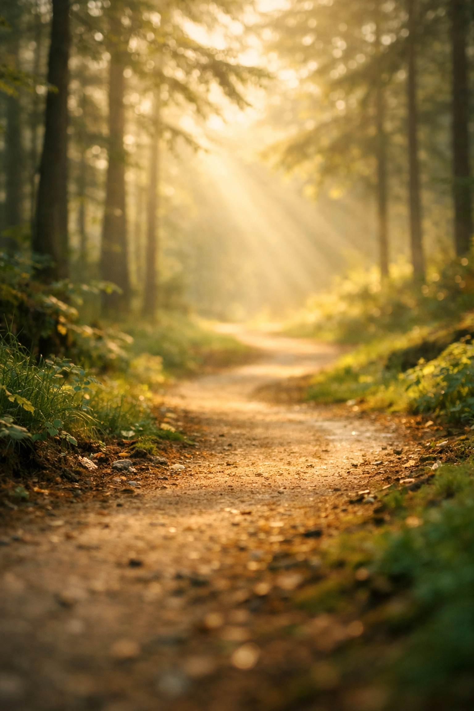 Peaceful forest path representing the trauma therapy healing journey and path forward