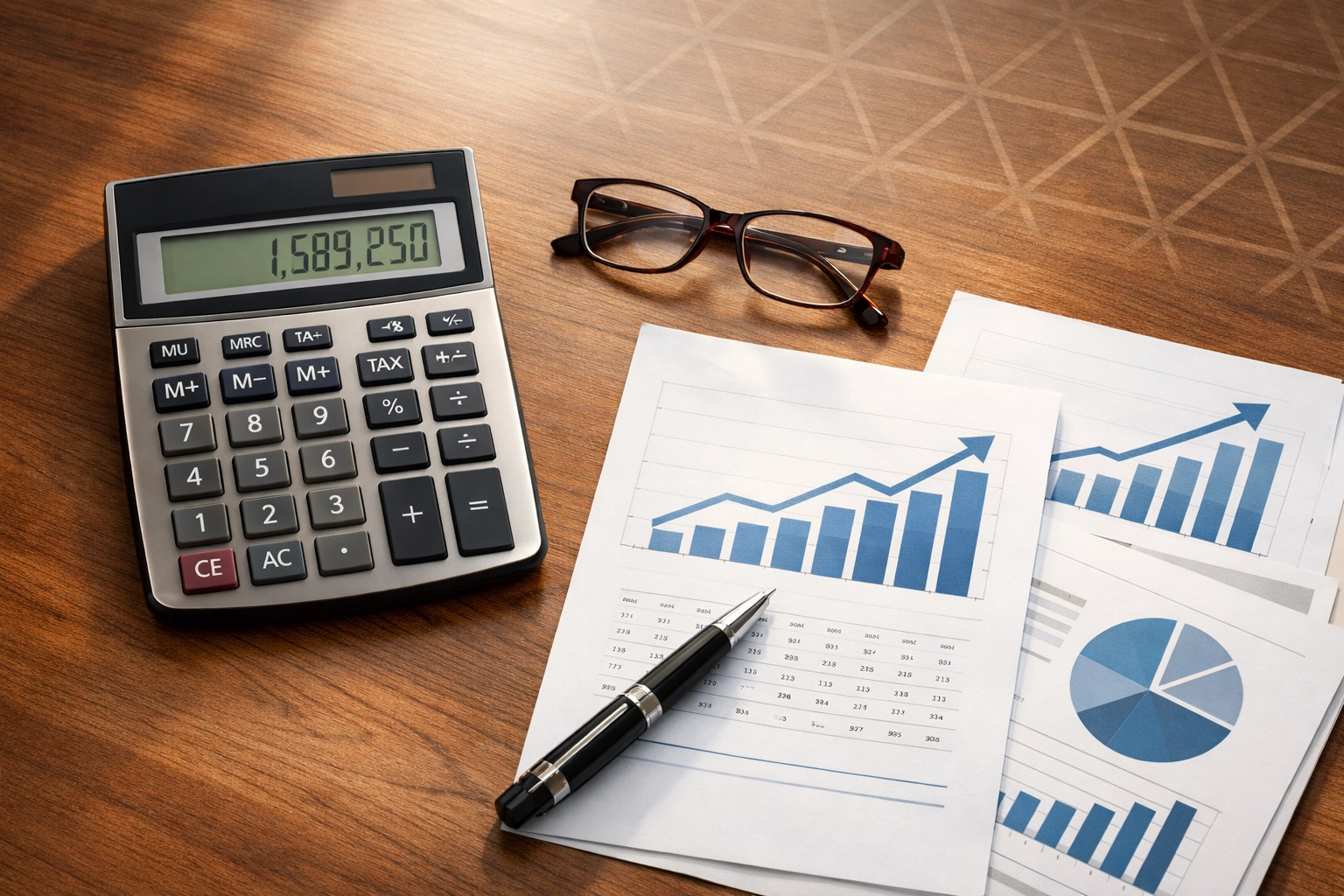 Tax planning documents and calculator for zero-tax retirement blueprint strategy