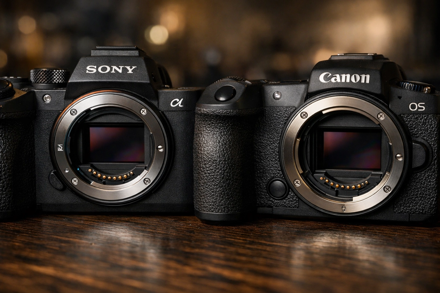 Comparing the best mirrorless cameras from Sony and Canon for professional photography gear reviews.