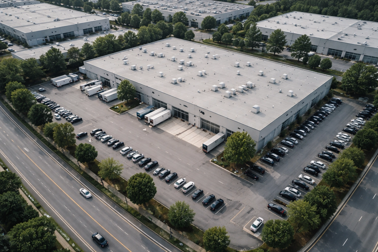 Aerial Site Map with Utilities