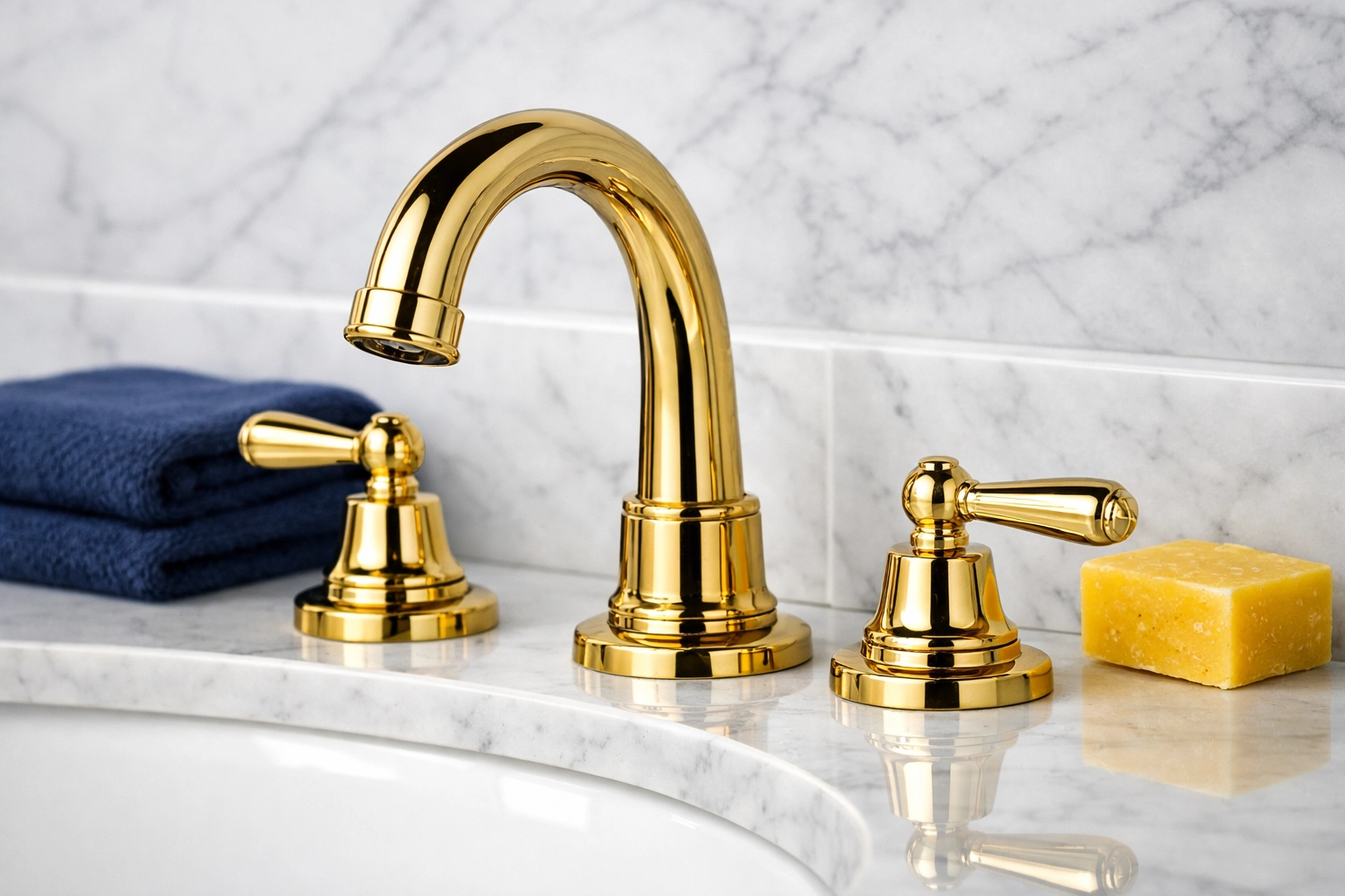 Spotless luxury bathroom vanity showing deep cleaning results from Marblehead professional cleaners.