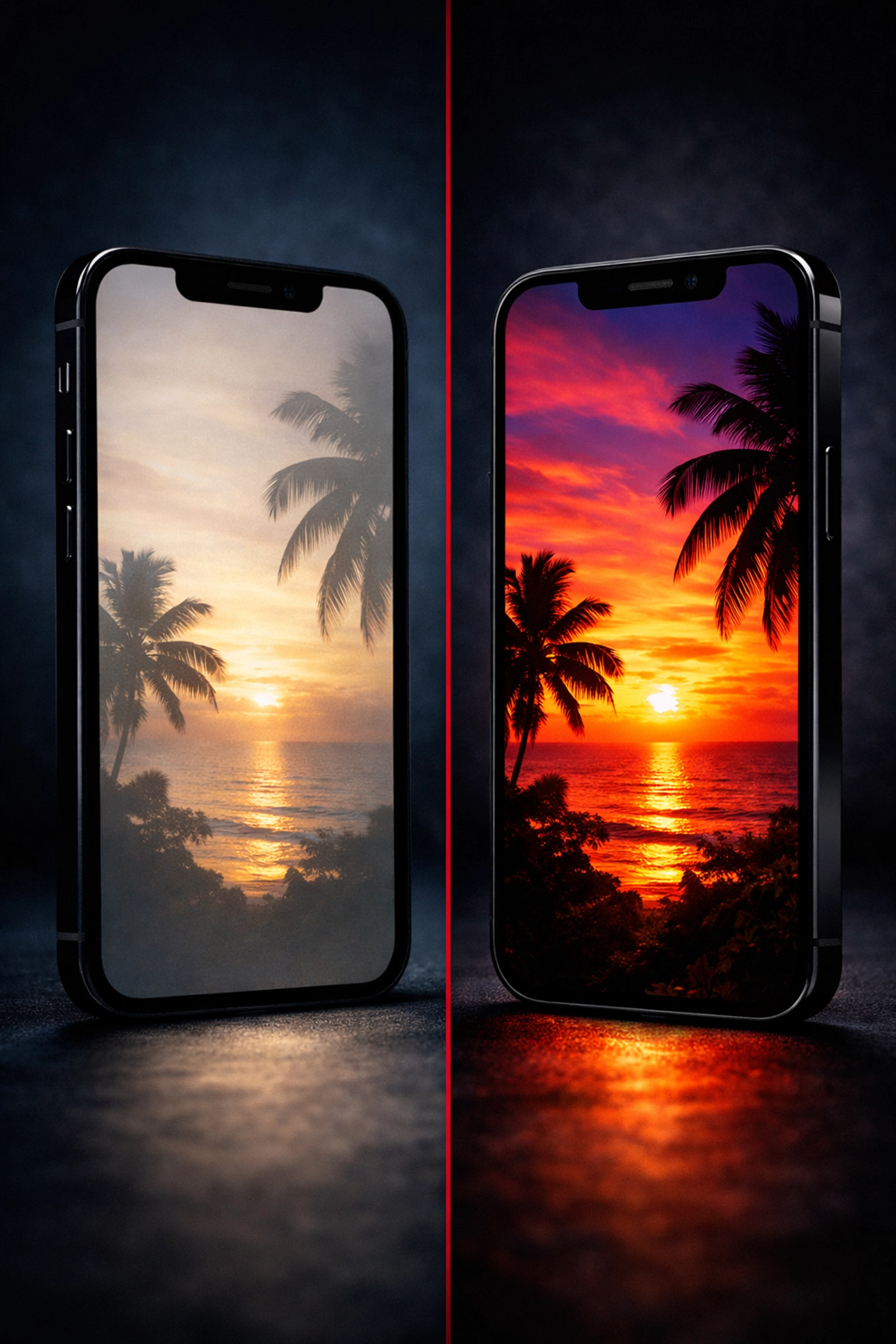 Comparison of aftermarket versus OEM iPhone screen display quality