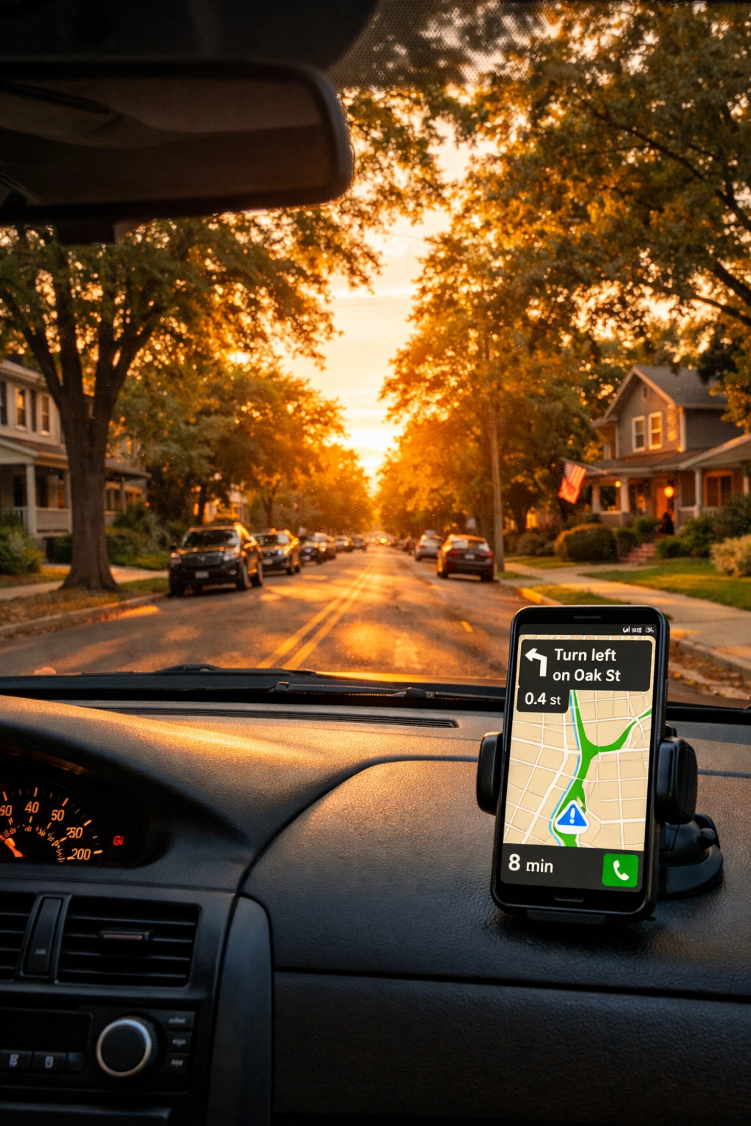 Exploring North Carolina neighborhood streets while searching for the right home