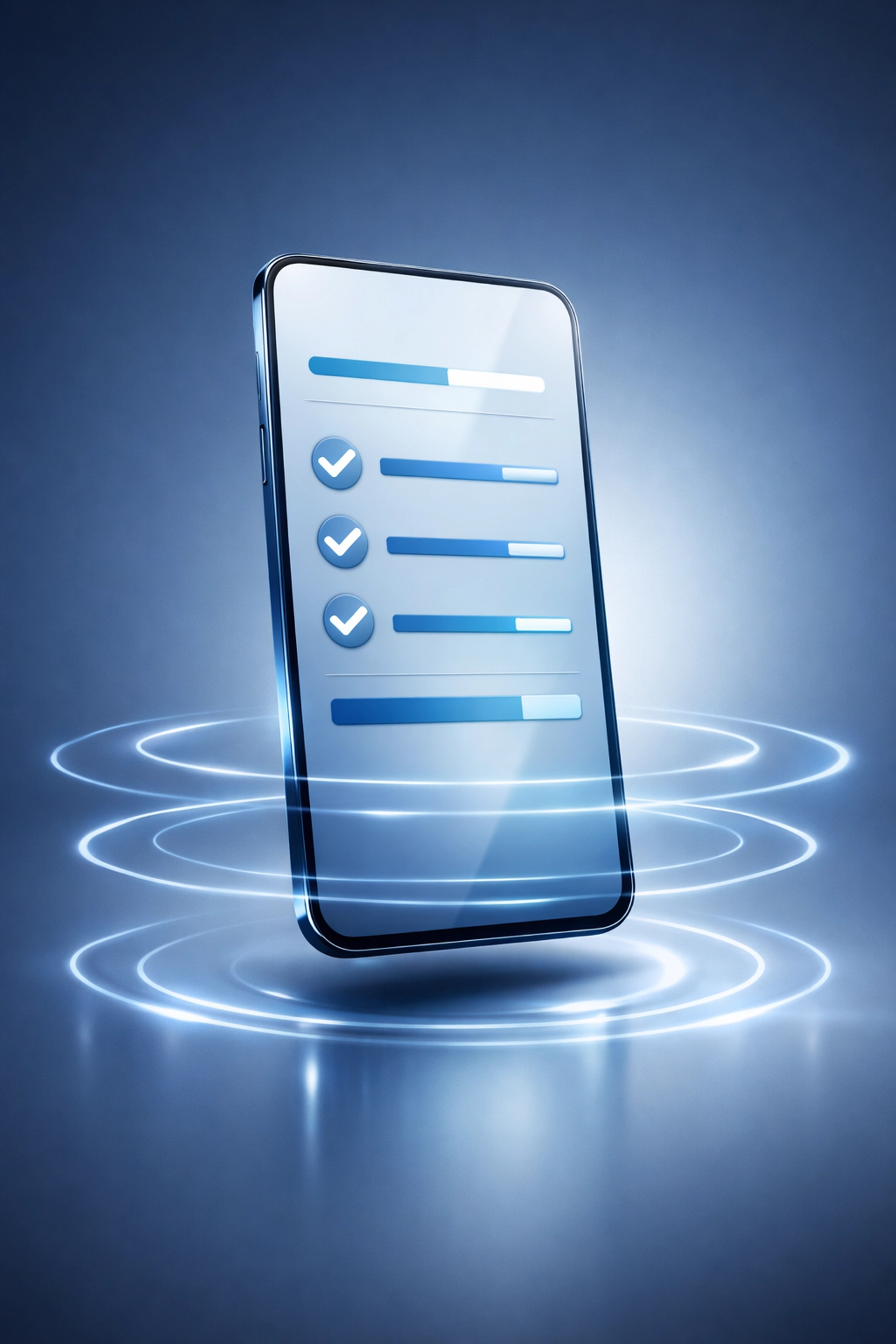 Modern mobile interface showing a completed digital intake form for a professional patient experience.