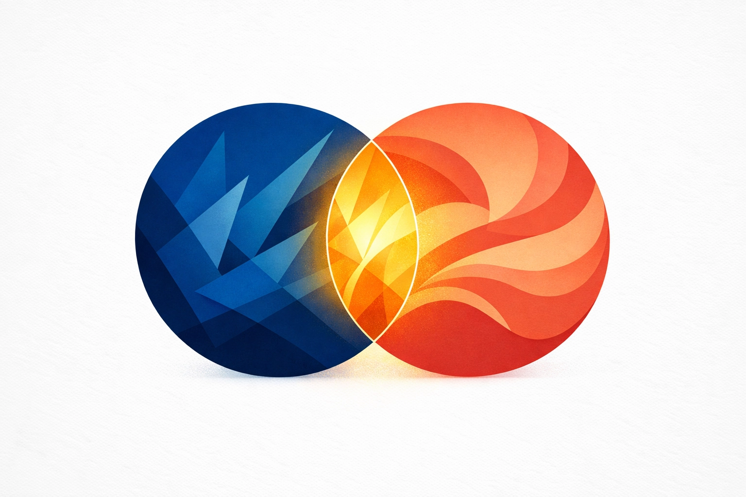 Unity in diversity diagram showing different strengths working together in cooperation