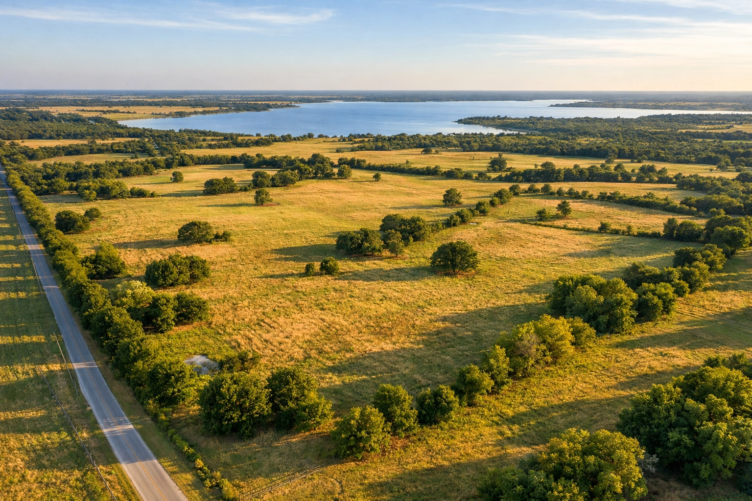Undeveloped land tract in Fannin County near Bois d'Arc Lake ideal for residential development investment