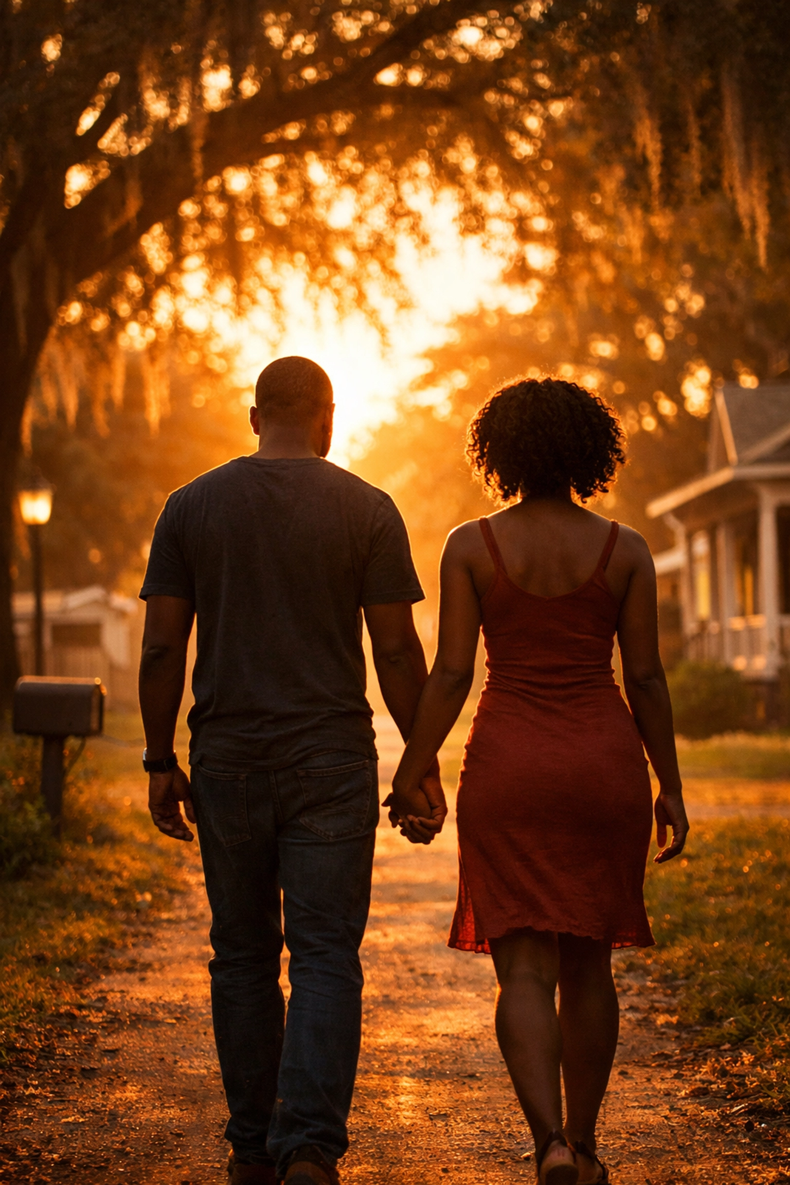 Couple walking together after breaking generational cycles through couples therapy