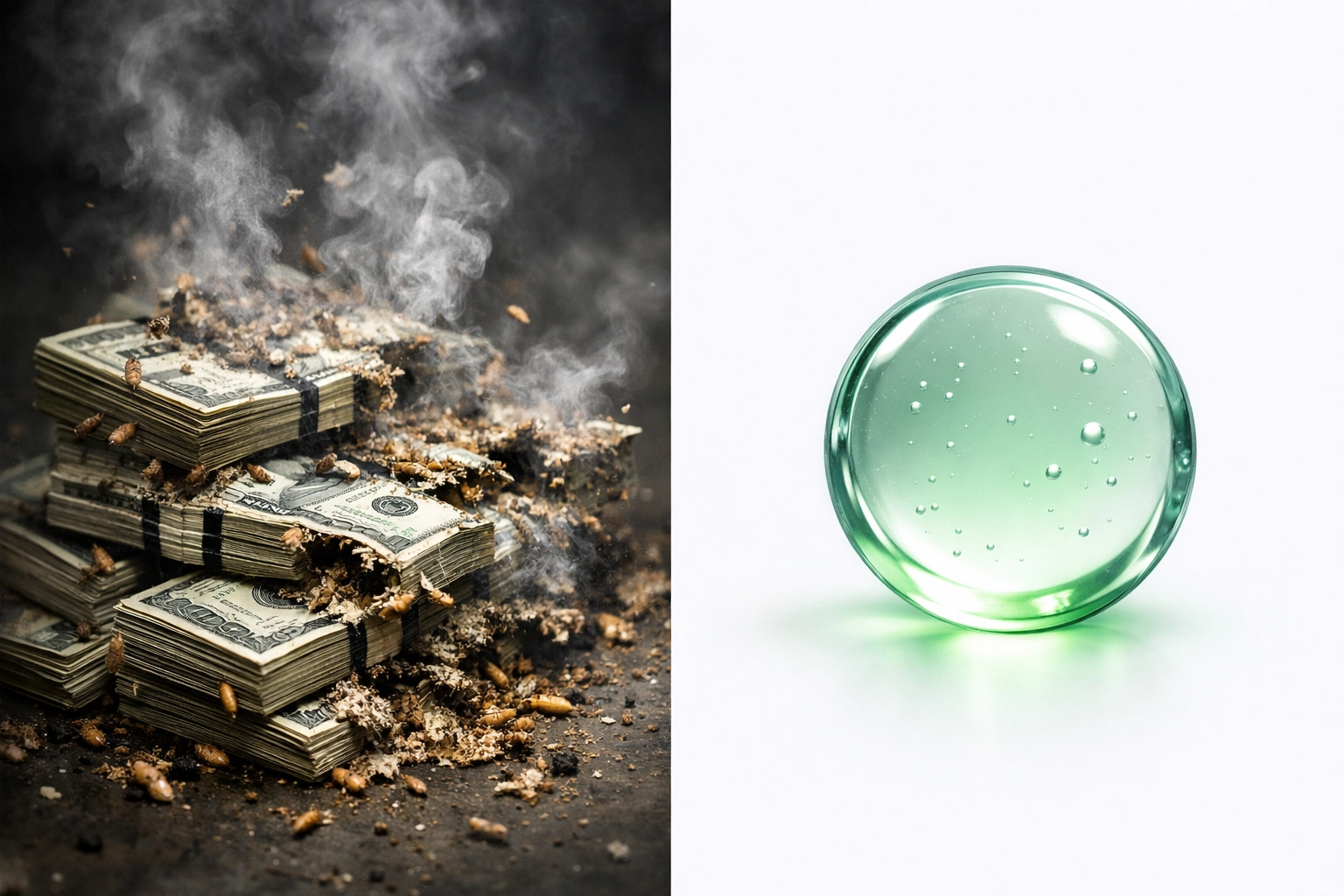 Comparison of hidden crypto processing fees versus transparent gas-only transfers